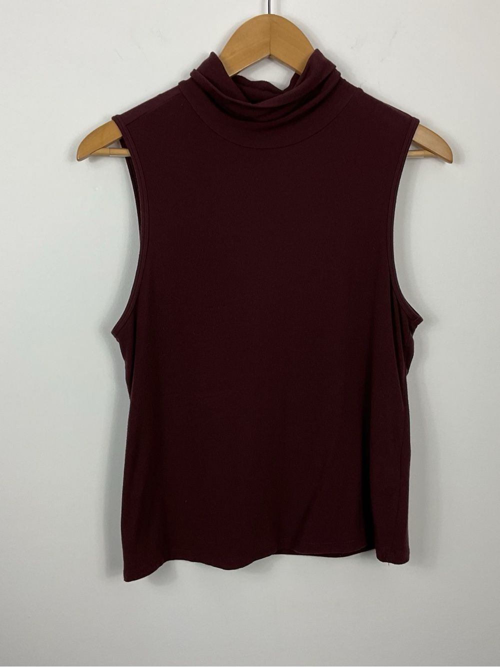 Theory Wendel Ribbed Viscose Turtleneck Tank Top Womens Size Large